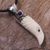 Amethyst men's necklace, 'Brave Eagle' - Men's Sterling Silver and Amethyst Bird Necklace (image 2b) thumbail
