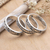 Sterling silver stacking rings, 'Together' (set of 3) - Handmade Sterling Silver Stacking Rings (Set of 3) thumbail