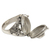 Garnet solitaire locket ring, 'Secret Love' - Handcrafted Sterling Silver and Garnet Locket Ring (image 2b) thumbail