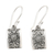 Sterling silver dangle earrings, 'Paradise Square' - Sterling silver dangle earrings thumbail