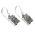 Sterling silver dangle earrings, 'Paradise Square' - Sterling silver dangle earrings (image 2c) thumbail