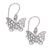 Sterling silver dangle earrings, 'Free as a Butterfly' - Sterling Silver Dangle Earrings thumbail