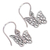 Sterling silver dangle earrings, 'Free as a Butterfly' - Sterling Silver Dangle Earrings (image 2b) thumbail