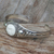 Sterling silver cuff bracelet, 'Moon Beauty' - Sterling Silver and Cow Bone Cuff Bracelet (image 2b) thumbail