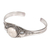 Sterling silver cuff bracelet, 'Moon Beauty' - Sterling Silver and Cow Bone Cuff Bracelet (image 2c) thumbail