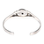 Sterling silver cuff bracelet, 'Moon Beauty' - Sterling Silver and Cow Bone Cuff Bracelet (image 2e) thumbail