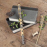 Bamboo flute, 'Nightfall Serenade' - Hand Made Bamboo Wind Instrument from Indonesia