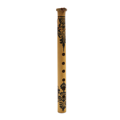 Bambusflöte, 'Ubud-Sinfonie' - Handwerklich gefertigtes Bambus-Blasinstrument