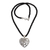 Sterling silver heart necklace, 'Falling In Love' - Sterling Silver Heart Pendant Neckalce