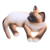 Wood statuette, 'Playful Siamese Kitten' - Wood statuette (image 2d) thumbail