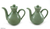 Ceramic oil and vinegar set, 'Jade Minimalism' (pair) - Ceramic oil and vinegar set (Pair)