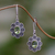 Peridot floral earrings, 'Bright Blossom' - Peridot floral earrings (image 2) thumbail