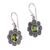 Peridot floral earrings, 'Bright Blossom' - Peridot floral earrings thumbail