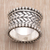 Sterling silver band ring, 'Woven Wonder' - Hand Made Sterling Silver Band Ring (image 2) thumbail