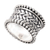 Sterling silver band ring, 'Woven Wonder' - Hand Made Sterling Silver Band Ring (image 2d) thumbail