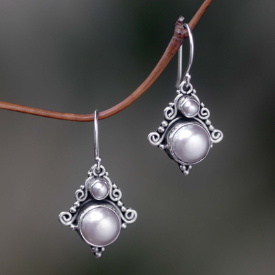 Ohrhänger mit Perlen - Handgefertigte Ohrhänger aus Sterlingsilber mit Perlen