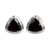 Garnet stud earrings, 'Crimson Trinity' - Sterling Silver Garnet Stud Earrings thumbail