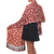 Silk batik shawl, 'Ruby Royale' - Handmade Batik Silk Patterned Shawl (image 2c) thumbail