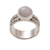 Rose quartz solitaire ring, 'Dawn Sky' - Artisan Crafted Sterling Silver and Rose Quartz Ring (image 2a) thumbail