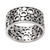 Men's sterling silver ring, 'Bubble Illusion' - Men's Handcrafted Sterling Silver Band Ring (image 2c) thumbail