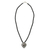 Garnet heart locket necklace, 'Secret Love' - Heart Shaped Sterling Silver and Garnet Locket Necklace thumbail