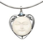 Blue topaz choker, 'My Beloved' - Blue topaz choker