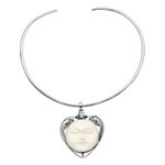 Blue topaz choker, 'My Beloved' - Blue topaz choker