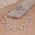 Sterling Silver heart bracelet, 'Story of Love' - Sterling Silver heart bracelet thumbail