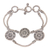 Sterling silver charm bracelet, 'Coins of the Kingdom' - Indonesian Good Fortune Sterling Silver Bracelet thumbail