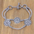 Sterling silver charm bracelet, 'Coins of the Kingdom' - Indonesian Good Fortune Sterling Silver Bracelet (image 2d) thumbail