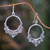 Sterling silver dangle earrings, 'Life Cycles' - Sterling silver dangle earrings
