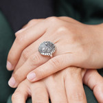 Sterling silver dome ring, 'Balinese Princess' - Artisan Crafted Sterling Silver Domed Ring