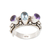 Blue topaz and amethyst wrap ring, 'Morning Colors' - Blue Topaz and Amethyst Ring thumbail