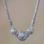 Sterling silver pendant necklace, 'Ringlets' - Sterling silver pendant necklace (image 2) thumbail