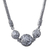 Sterling silver pendant necklace, 'Ringlets' - Sterling silver pendant necklace thumbail