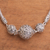 Sterling silver pendant necklace, 'Ringlets' - Sterling silver pendant necklace