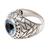 Men's sterling silver ring, 'Blue Ocean' - Men's Sterling Silver and Blue Topaz Ring (image 2c) thumbail