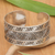 Sterling silver cuff bracelet, 'Princess Garden' - Unique Sterling Silver Cuff Bracelet (image 2b) thumbail