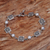 Pearl link bracelet, 'Paradise Squared' - Pearl and Sterling Silver Link Bracelet (image 2) thumbail