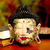 Wood mask, 'Peace in the Garden' - Wood mask (image 2) thumbail