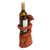 Wood wine bottle holder, 'Embrace' - Hand Carved Nude Figure Wine Bottle Holder (image 2e) thumbail