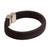 Men's leather bracelet, 'Steadfast' - Men's Brown Leather Bracelet (image 2g) thumbail