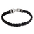 Men's leather braided bracelet, 'Time' - Men's Leather Braided Bracelet (image 2a) thumbail