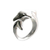 Sterling silver wrap ring, 'Dolphin Embrace' - Artisan Crafted Sterling Silver Wrap Ring (image 2a) thumbail