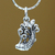 Men's sterling silver necklace, 'Koi' - Men's sterling silver necklace (image 2) thumbail