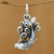 Men's sterling silver necklace, 'Koi' - Men's sterling silver necklace (image 2c) thumbail