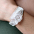Sterling silver cuff bracelet, 'Jasmine Perfection' - Floral Sterling Silver Cuff Bracelet (image 2c) thumbail