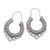 Sterling silver hoop earrings, 'Pure Signs' - Sterling Silver Half Hoop Earrings from Indonesia (image 2a) thumbail