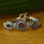 Amethyst pendant bracelet, 'Tradition' - Amethyst Sterling Silver Link Bracelet (image 2c) thumbail