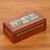 Wood jewelry box, 'Butterflies in Paradise' - Wood jewelry box